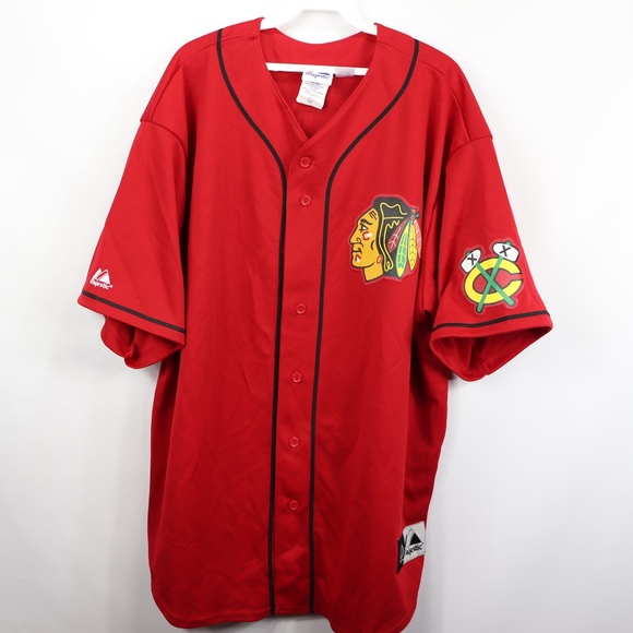 chicago blackhawks baseball jersey